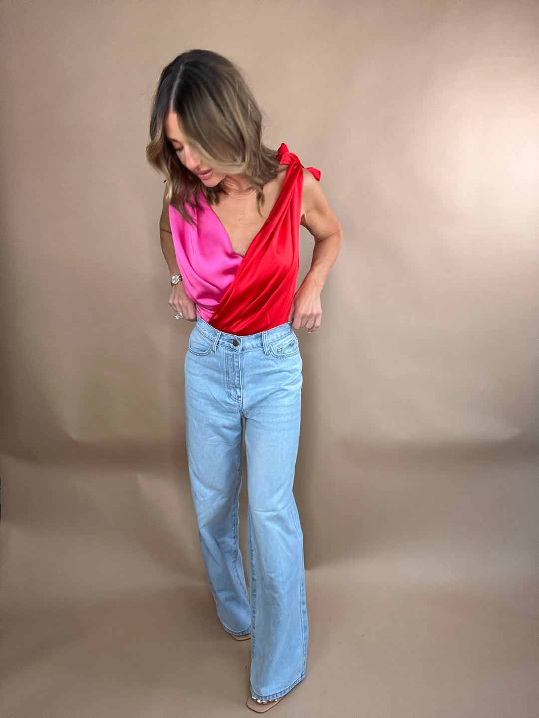 Flying To L.A Jeans in Light Stone