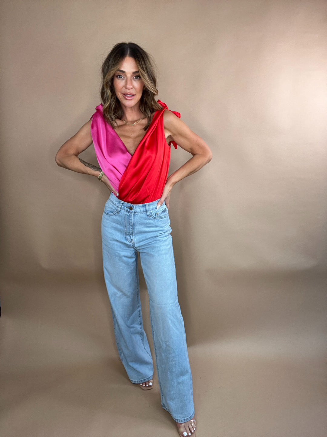 Flying To L.A Jeans in Light Stone
