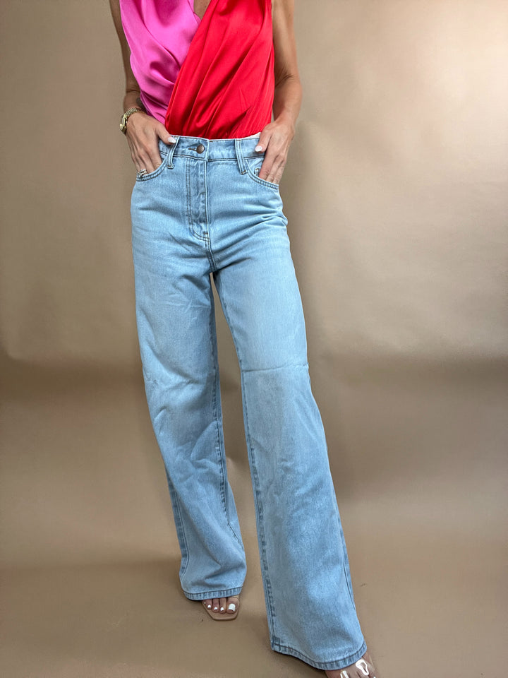 Flying To L.A Jeans in Light Stone