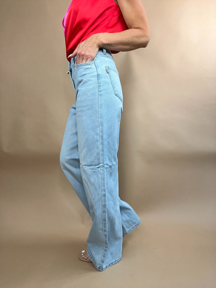Flying To L.A Jeans in Light Stone