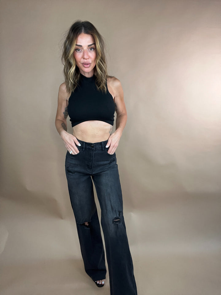 black wash cute jeans 