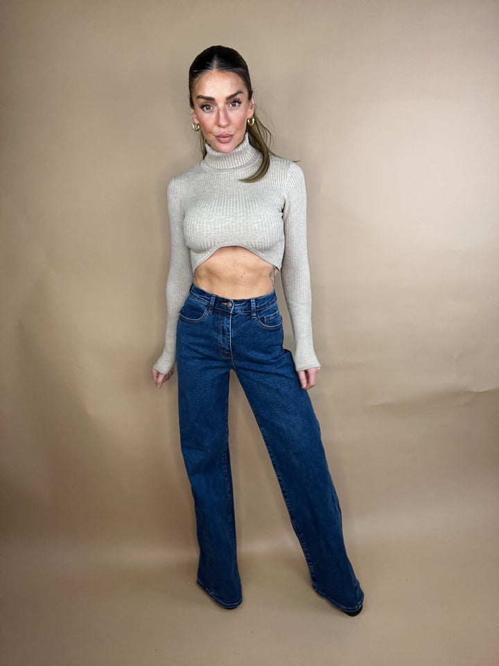 Lot of Me Wide Jeans in Dark Wash
