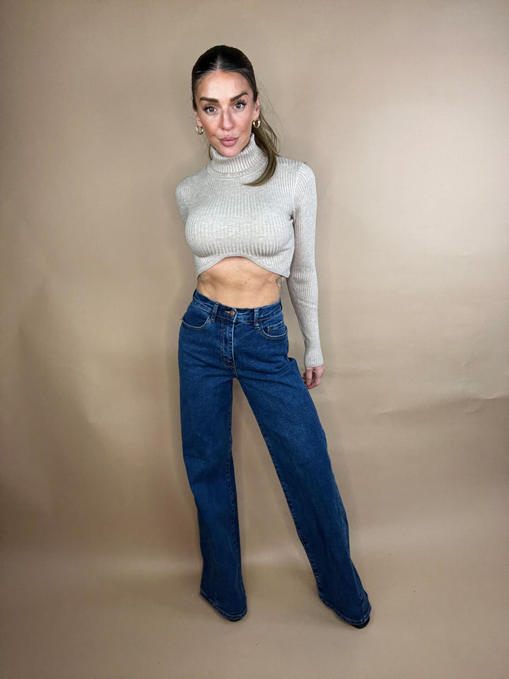 Lot of Me Wide Jeans in Dark Wash