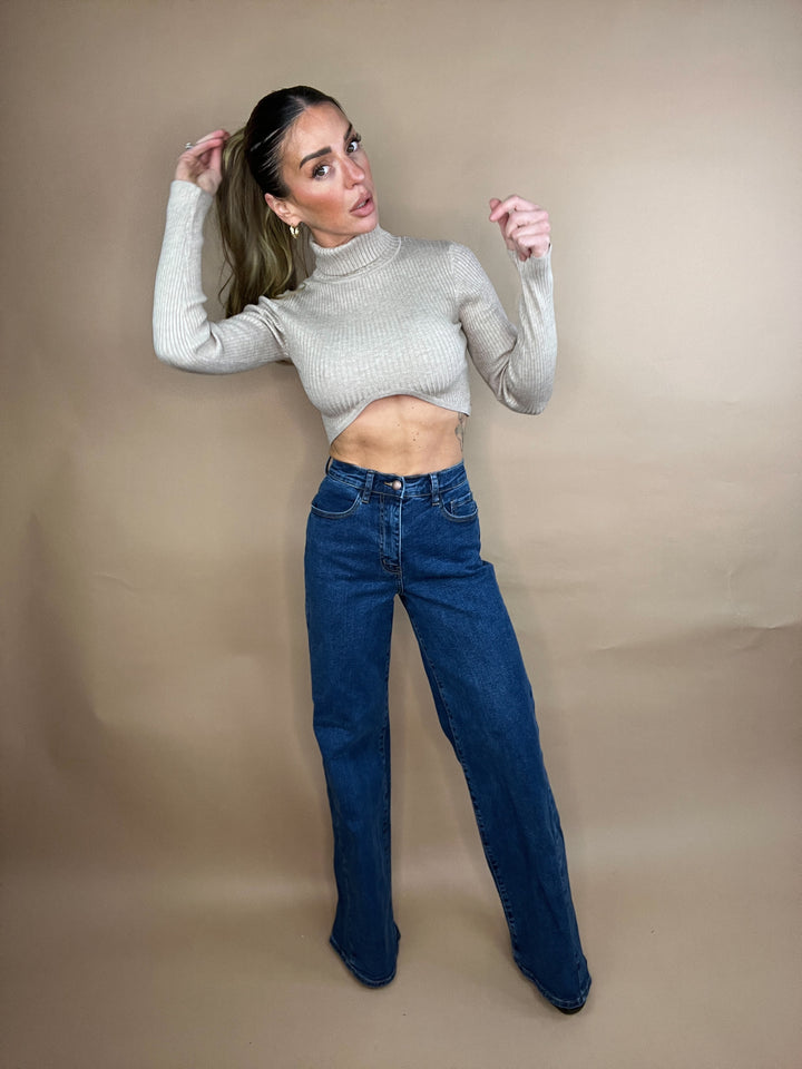 Lot of Me Wide Jeans in Dark Wash