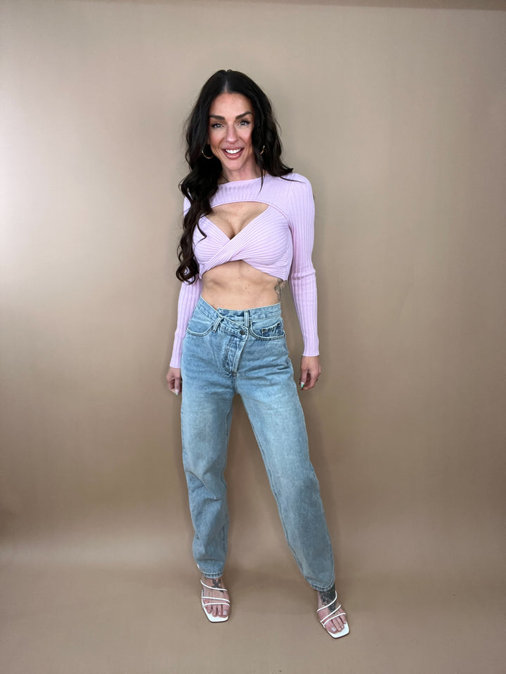 Run Free Asymmetrical Denim in Light