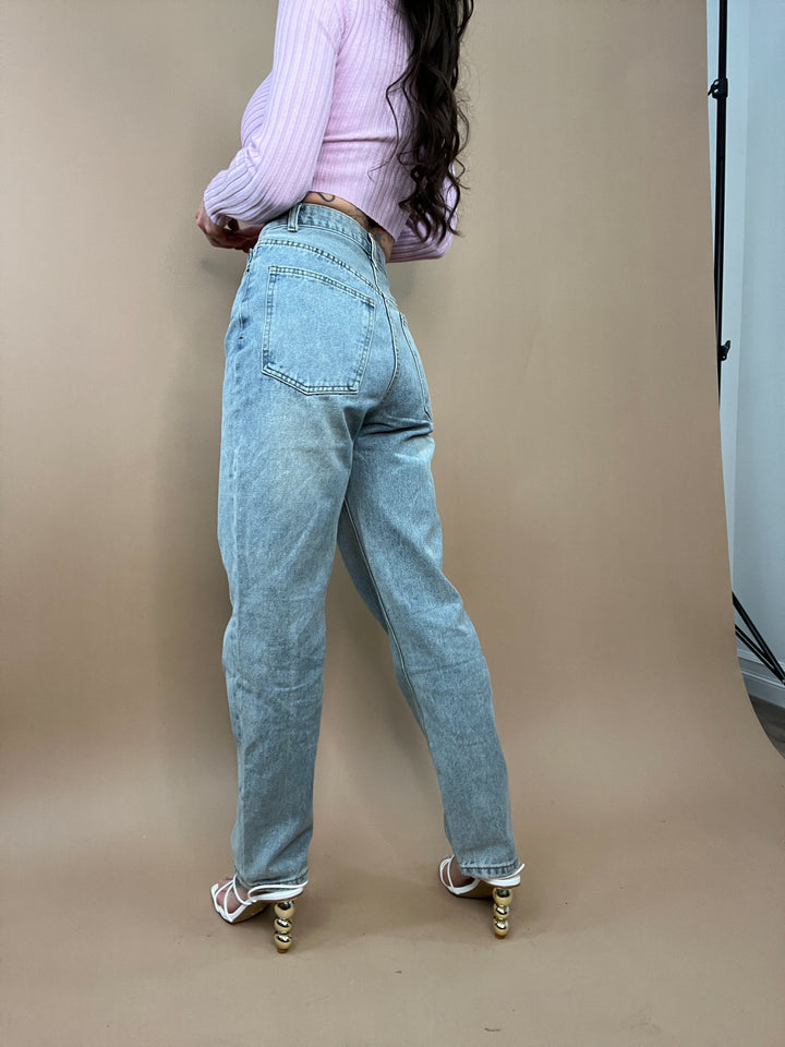 Run Free Asymmetrical Denim in Light