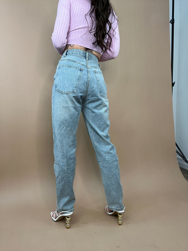 Run Free Asymmetrical Denim in Light