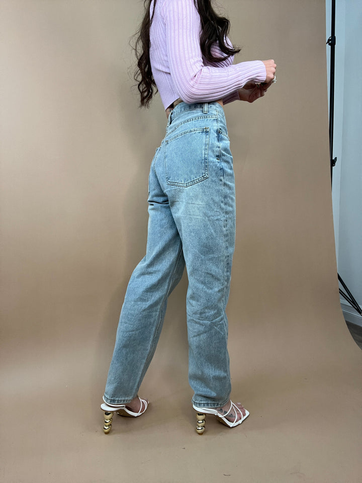 Run Free Asymmetrical Denim in Light