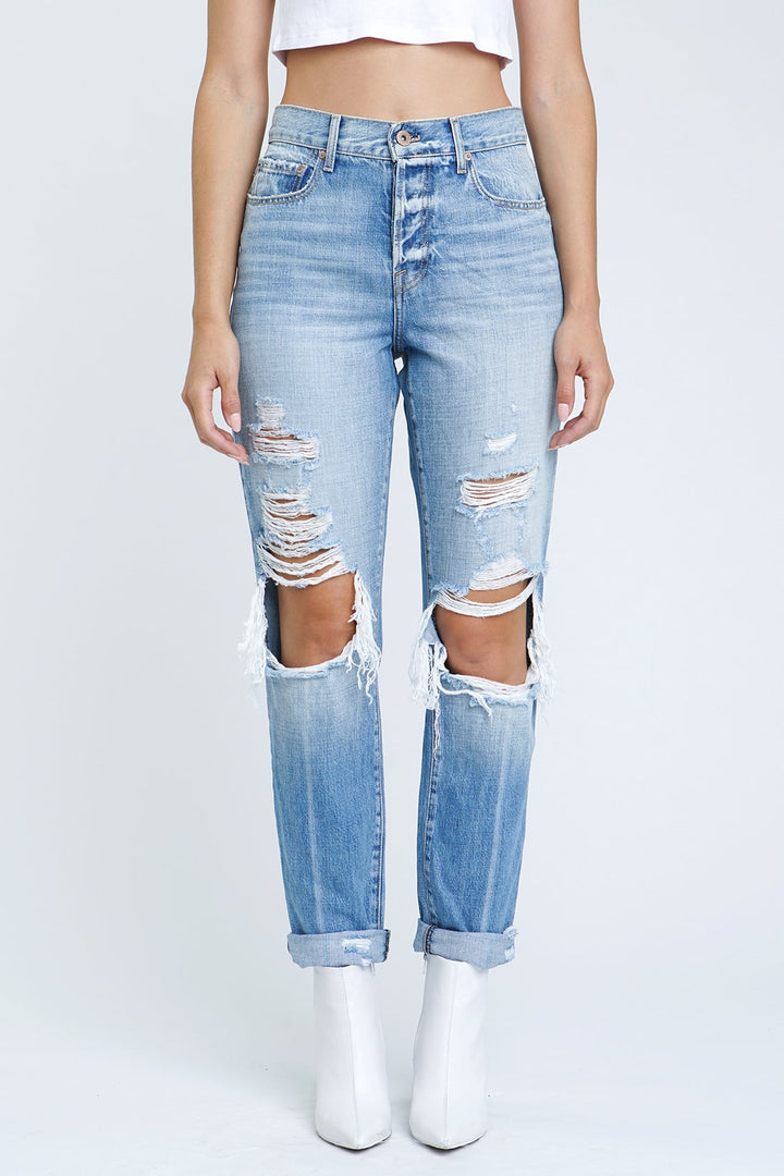 Presley High Rise Vintage 90s Rock or Bust by Pistola Denim