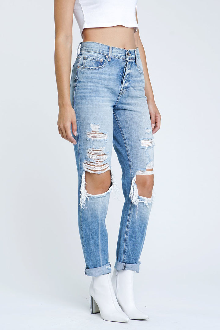 Presley High Rise Vintage 90s Rock or Bust by Pistola Denim