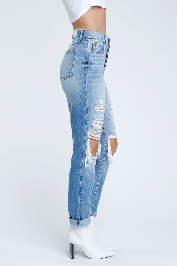 Presley High Rise Vintage 90s Rock or Bust by Pistola Denim